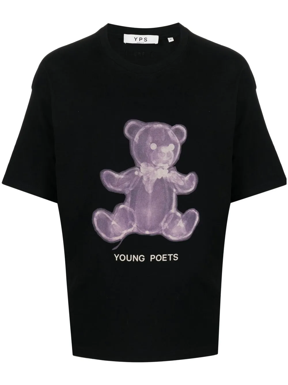 

YOUNG POETS playera con logo Teddy Bear - Negro