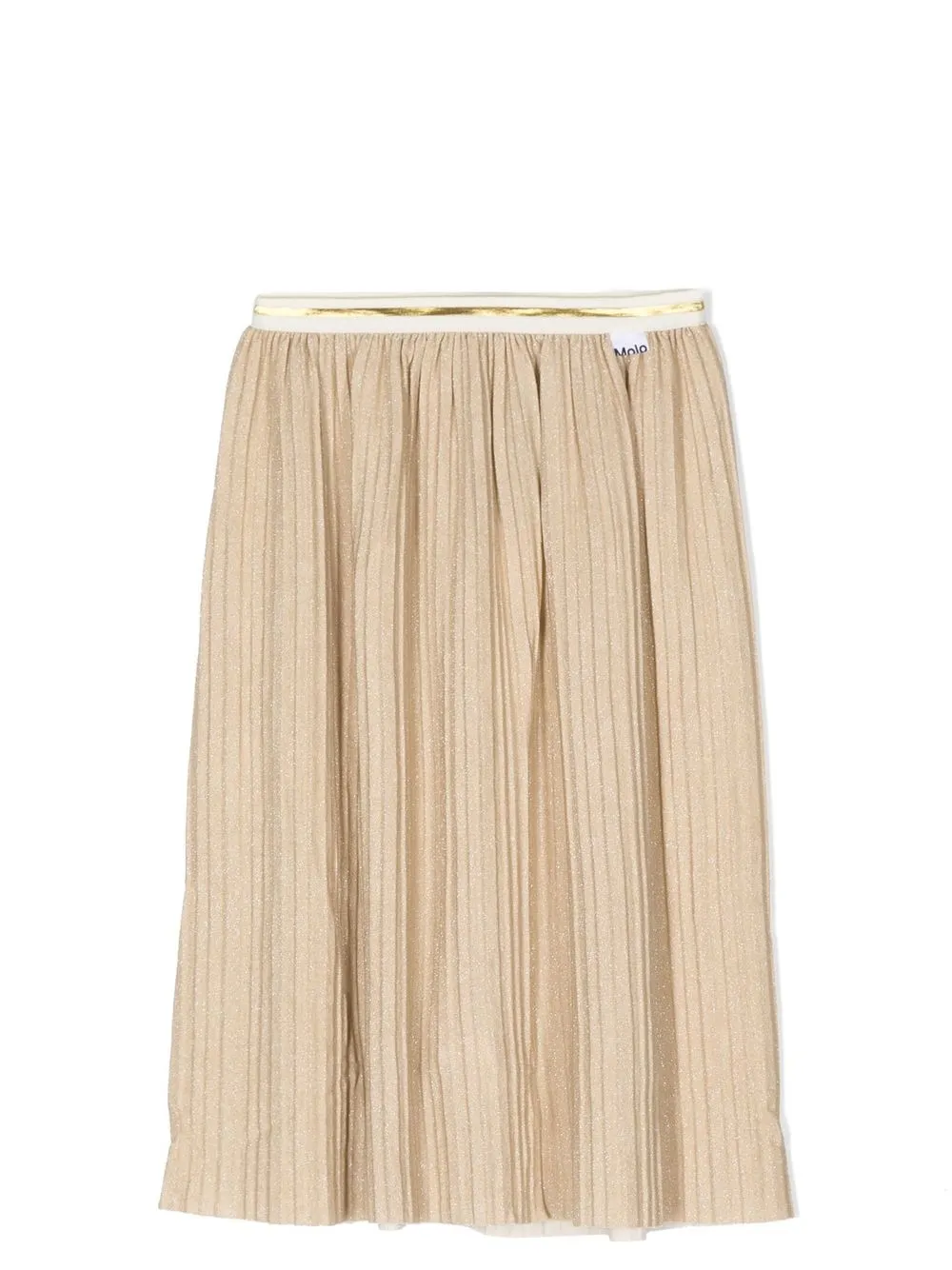 

Molo metallic pleated skirt - Neutrals