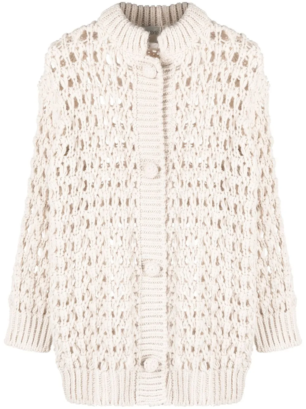 

Forte Forte open-knit cardigan - Neutrals