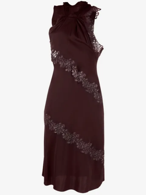 Stella McCartney lace-detail halterneck dress