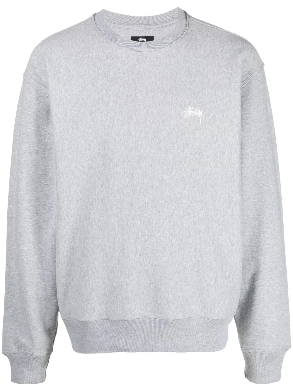 

Stüssy logo-embroidered sweatshirt - Grey
