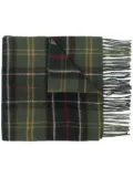 Barbour tartan-pattern wool scarf - Green