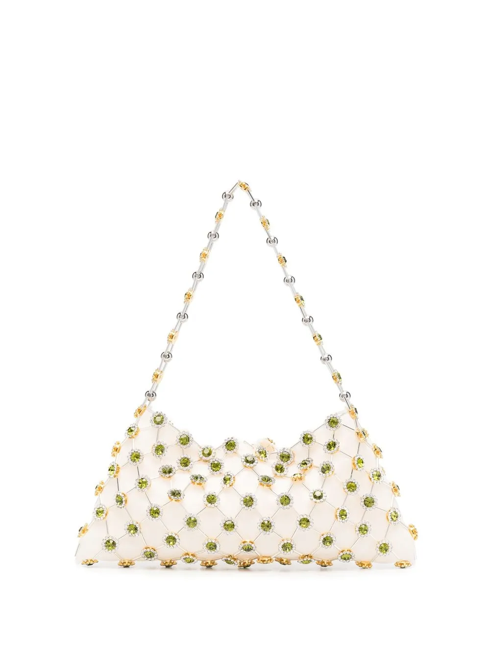 

Vanina crystal-embellished beaded tote bag - Neutrals