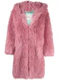 BECAGLI hooded faux-fur coat - Pink