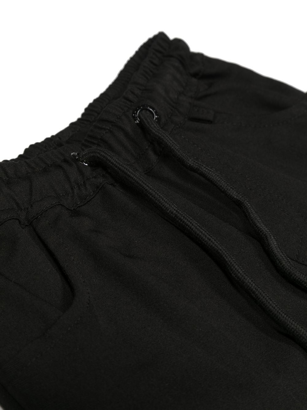 Shop John Richmond Junior Chain-link Drawstring Trousers In Black