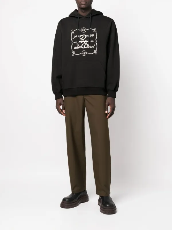 【ADER ERROR】 Decal logo hoodie Ader Error Decal Logo Hoodie | Black | FARFETCH BN