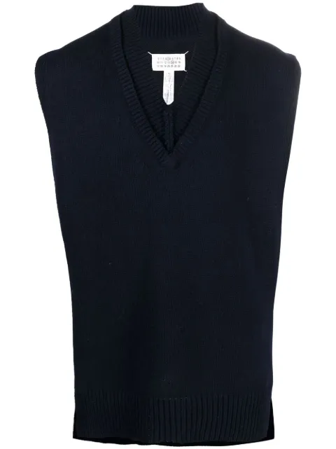 Maison Margiela V-neck layered vest Men