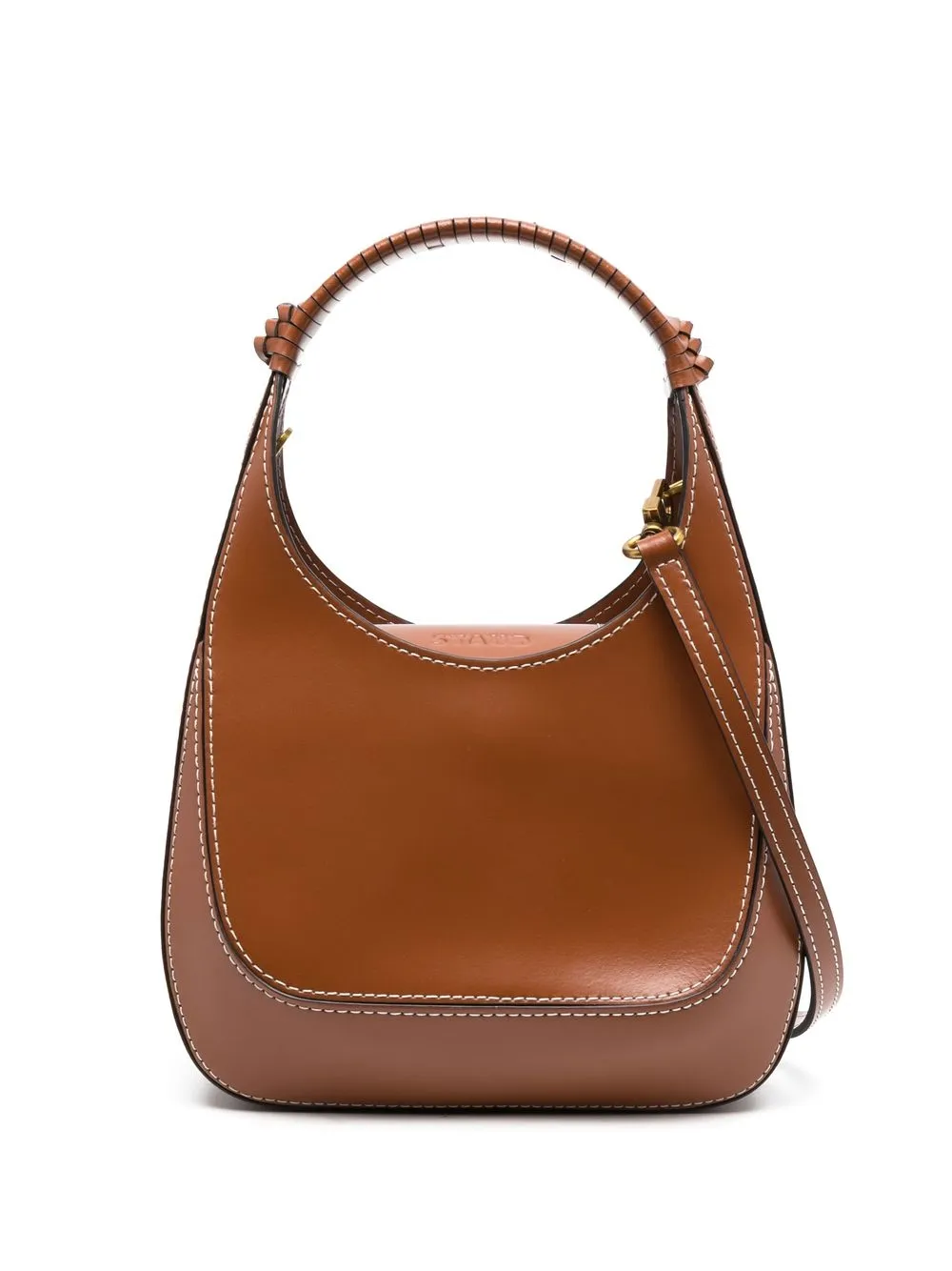 

STAUD logo-debossed tote bag - Brown