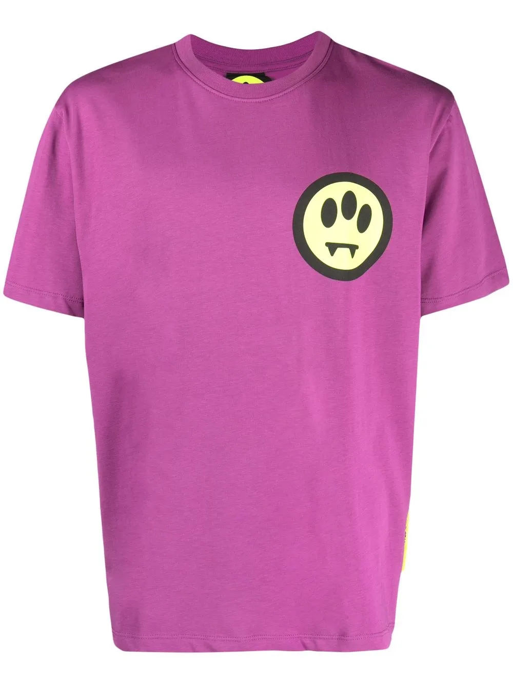 

BARROW smiley-print cotton T-shirt - Purple