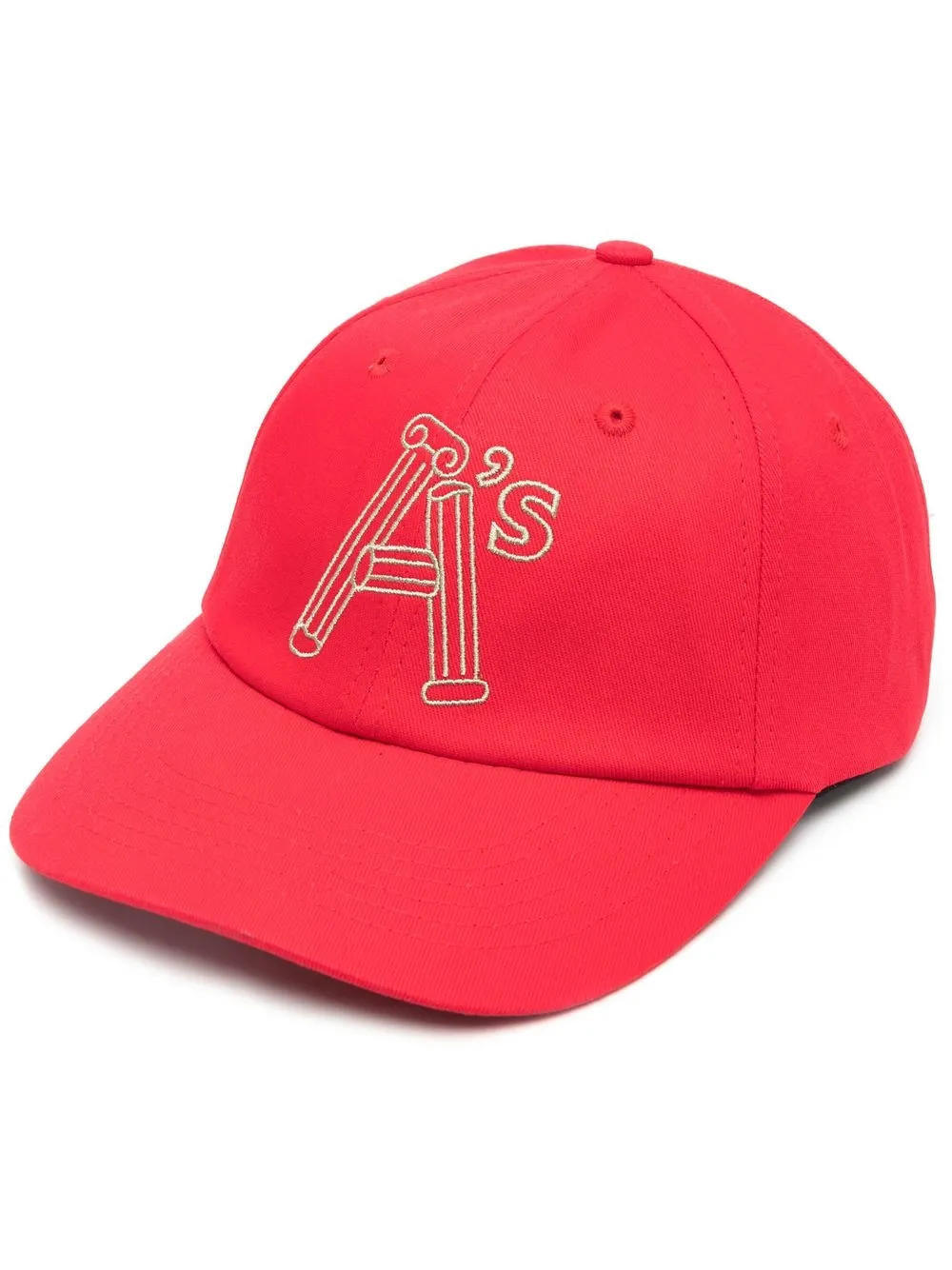 

Aries cotton embroidered-logo cap