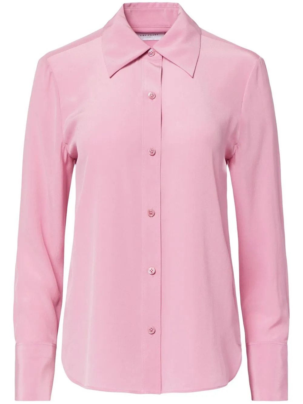 

Equipment blusa de seda manga larga - Rosado