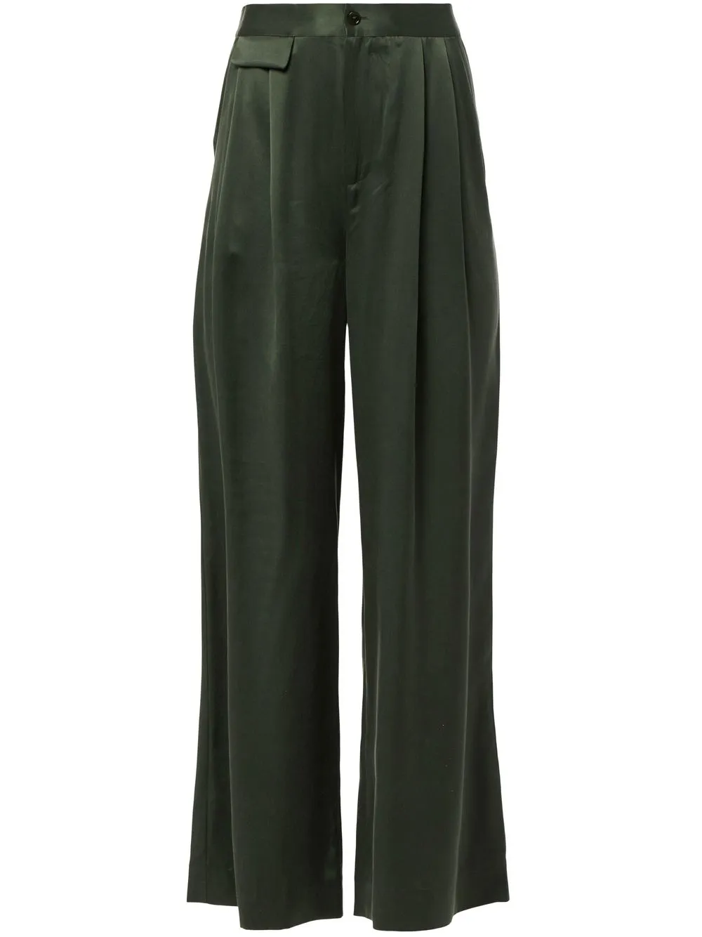 

Equipment flared-leg silk trousers - Green