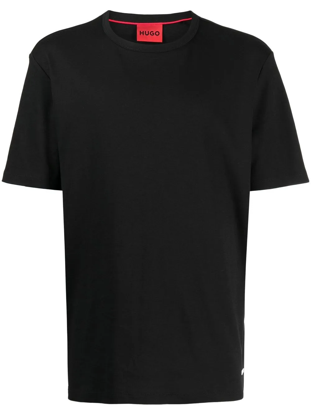 

HUGO logo-plaque crew-neck T-shirt - Black