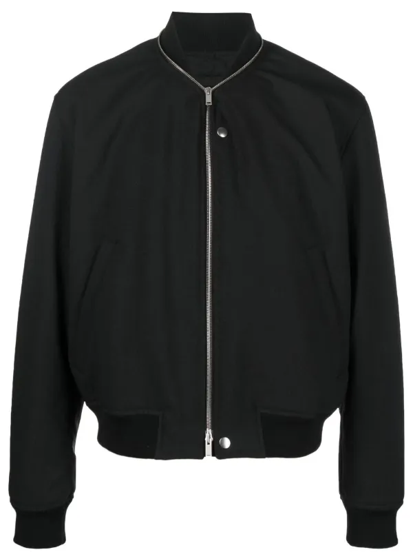 Jil Sander zip-detail Bomber Jacket - Farfetch