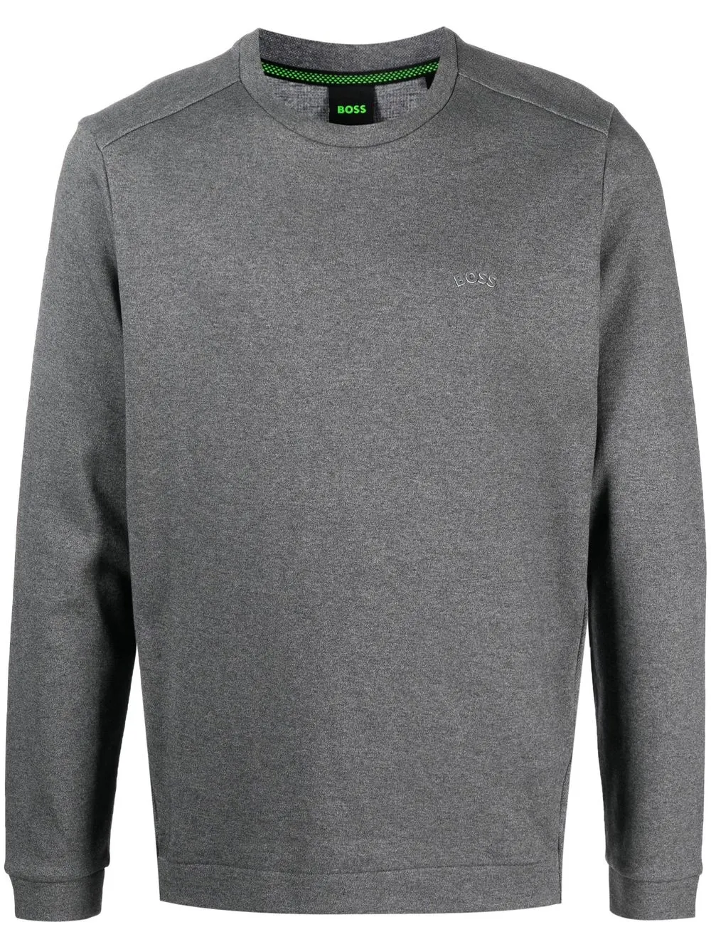 

BOSS Salbo Curved logo-print sweatshirt - Grey