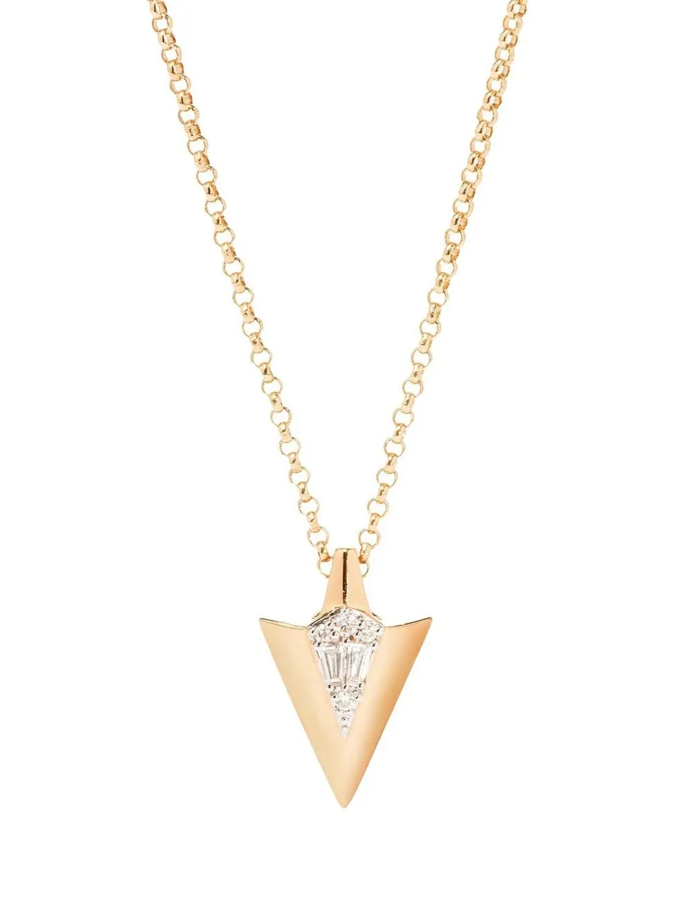 

Annoushka 18kt yellow gold Flight Arrow diamond necklace