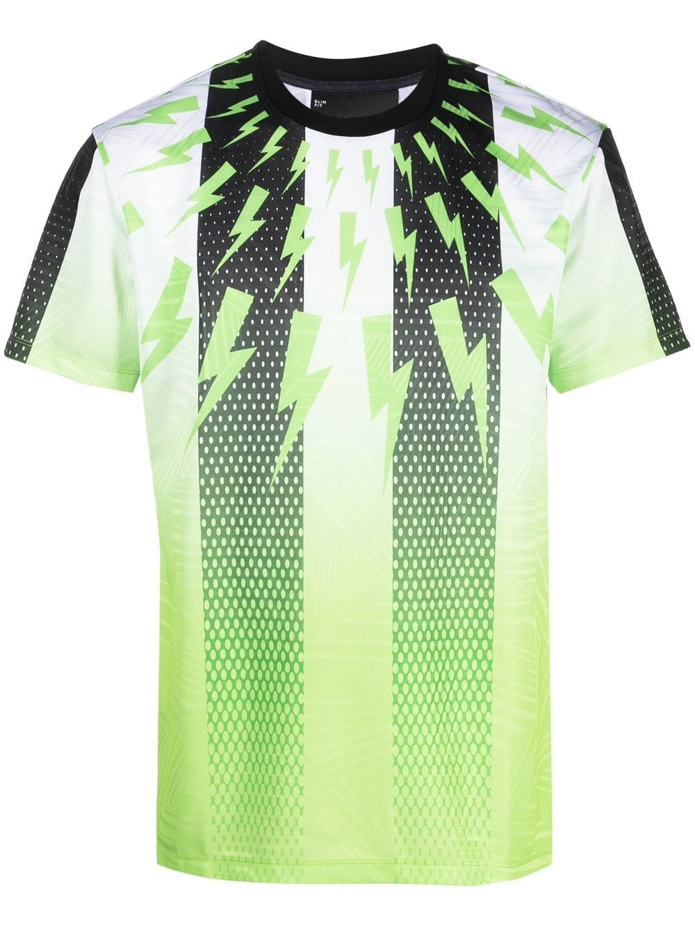 

Neil Barrett playera con motivo Thunderbolt - Verde