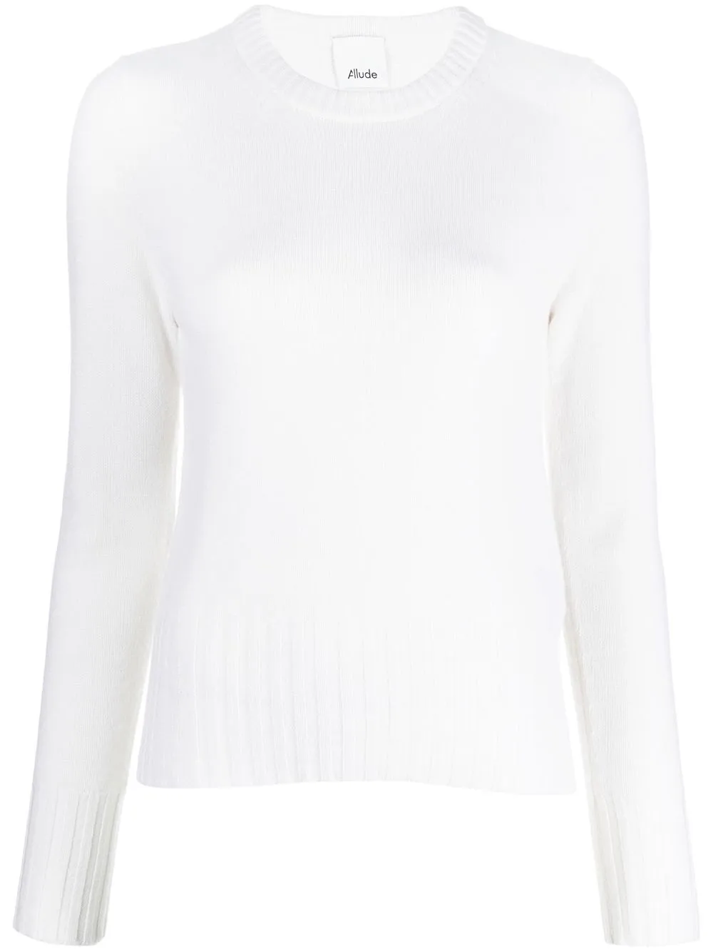 

Allude long-sleeved cashmere top - Neutrals