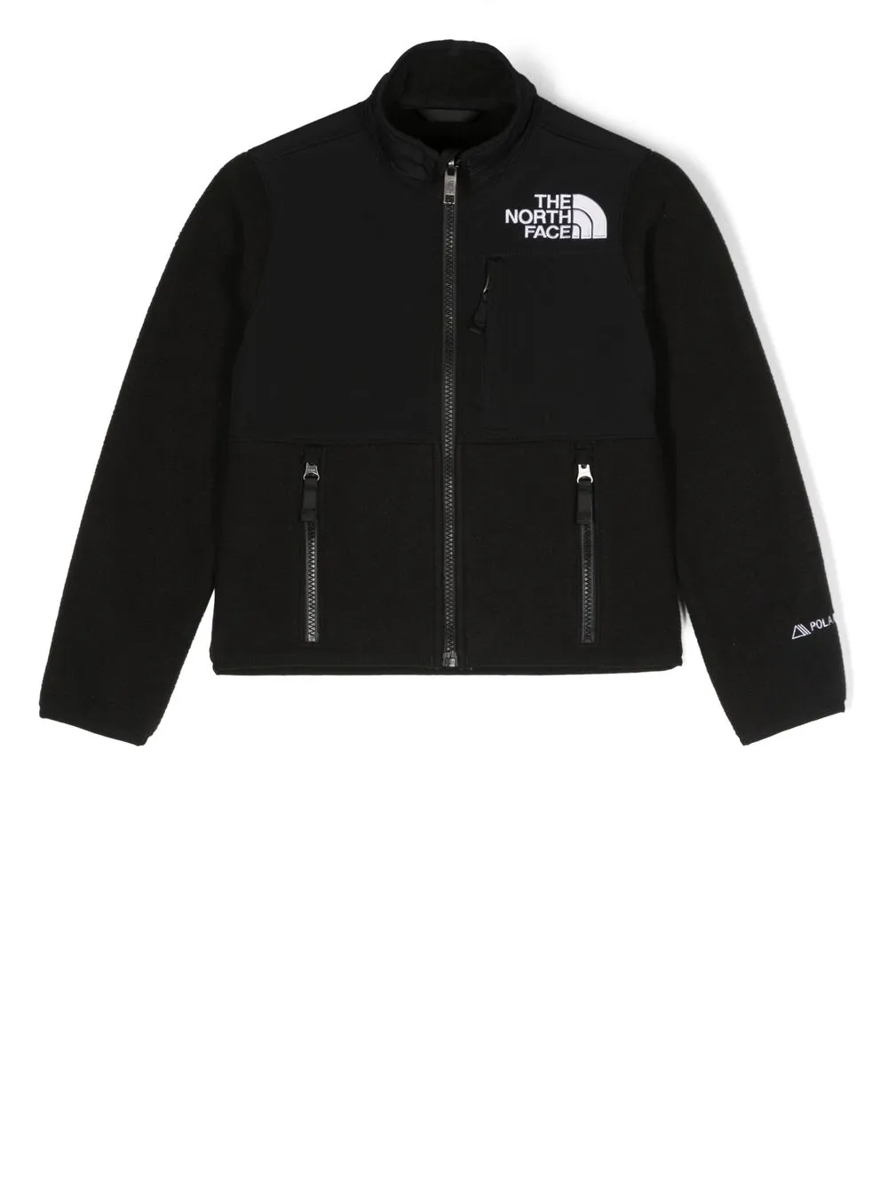 

The North Face Kids chamarra con cuello alzado y logo estampado - Negro