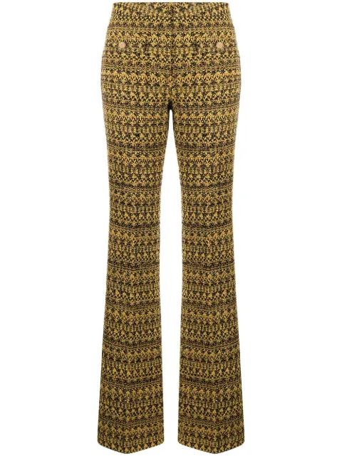 Alessandra Rich pantalones con estampado gráfico