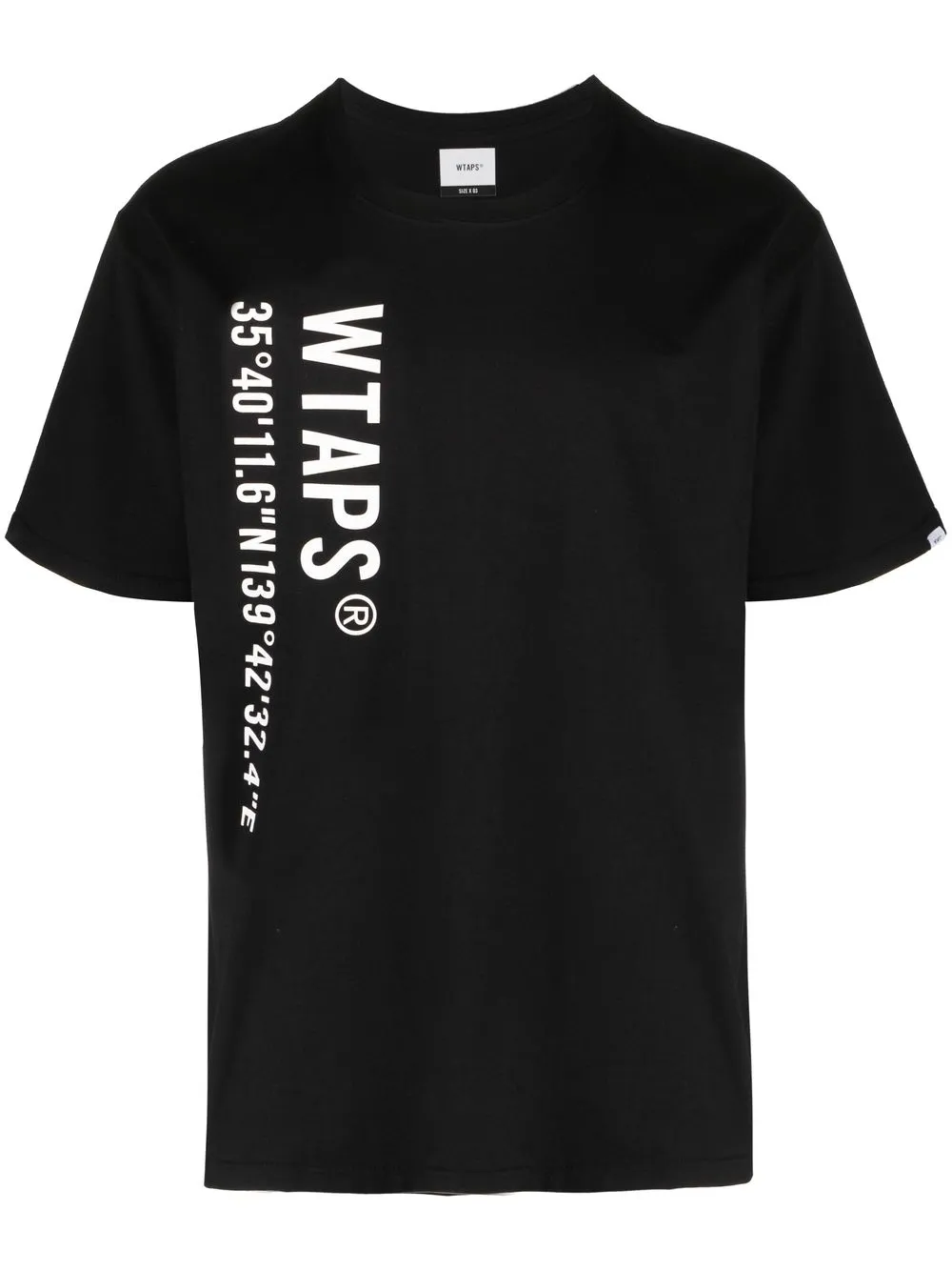 

WTAPS playera con logo estampado - Negro