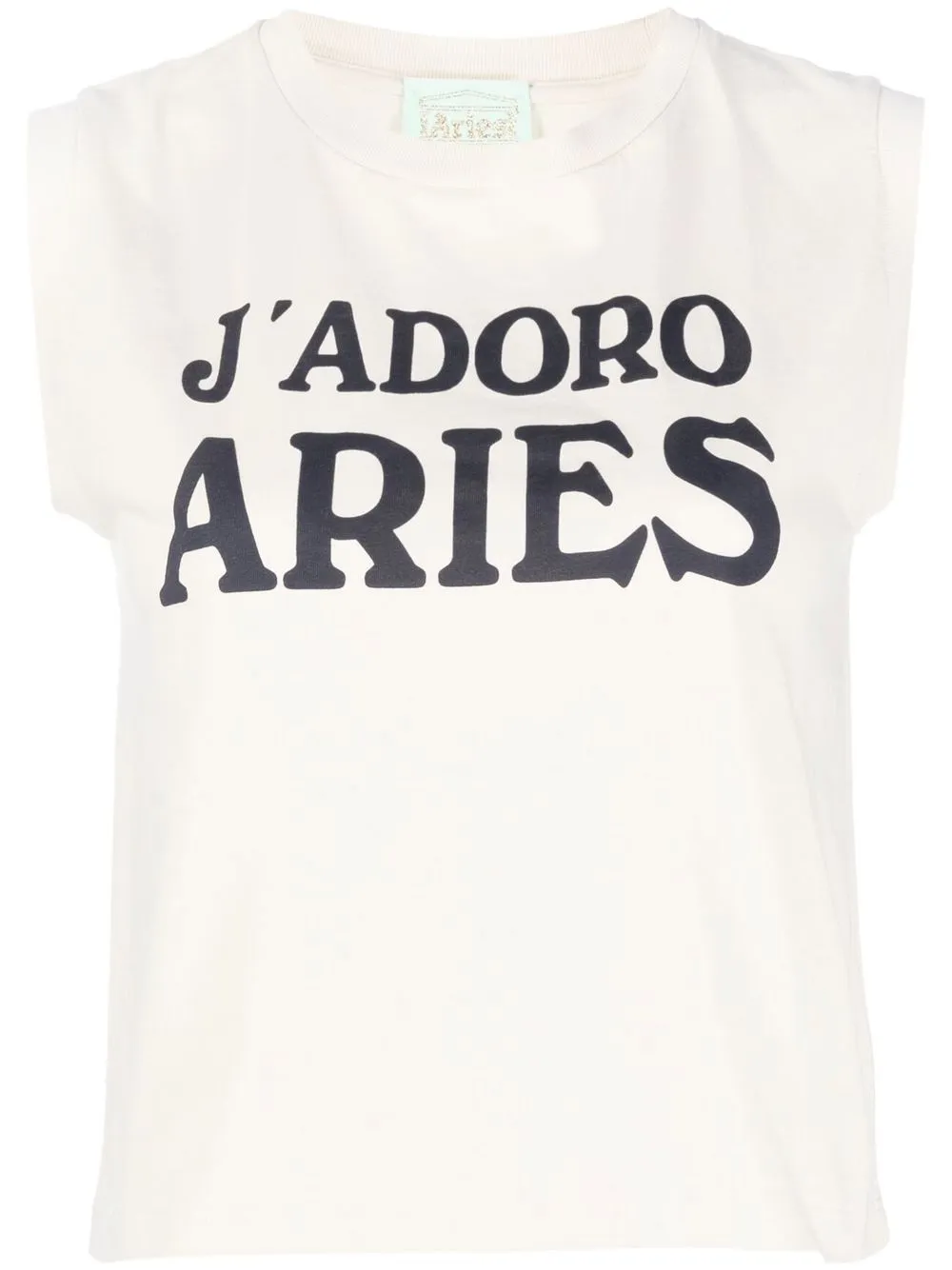 

Aries logo-print vest top - Neutrals