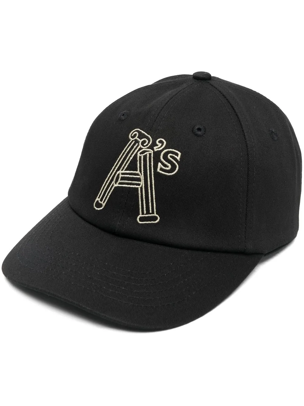 Aries Embroidered-logo Cap In Schwarz