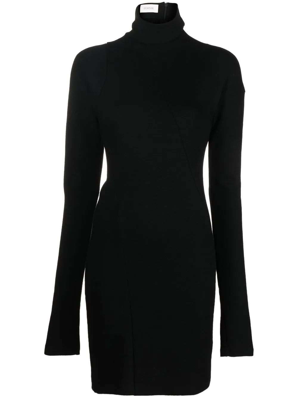 

Max Mara high-neck long-sleeved mini dress - Black