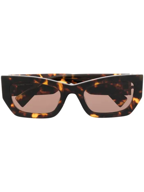 Lunettes de soleil à monture papillon - Miu Miu Eyewear - Modalova