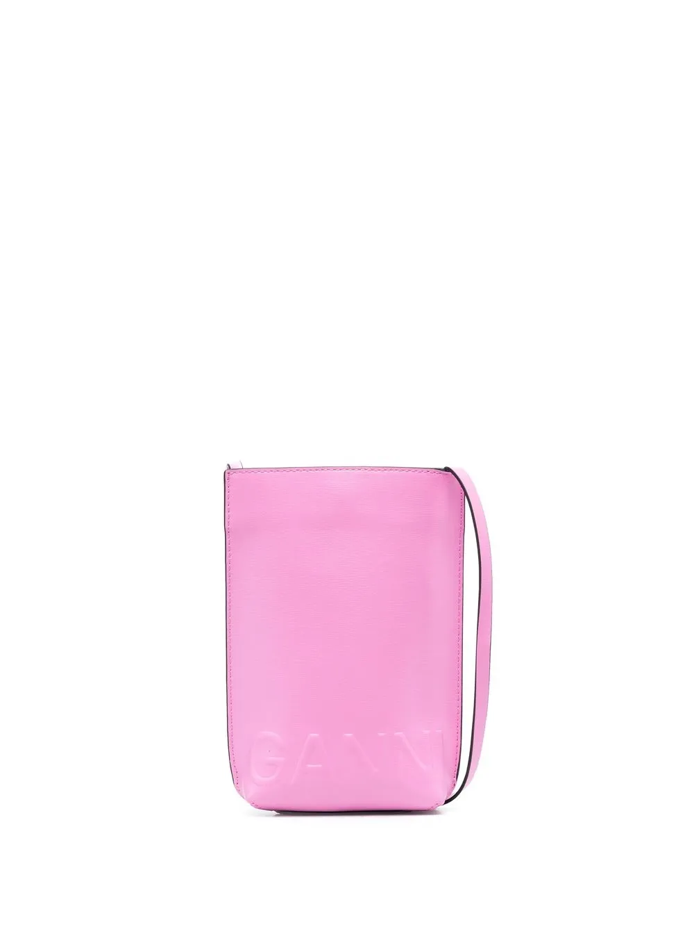 

GANNI leather cross-body bag - Pink