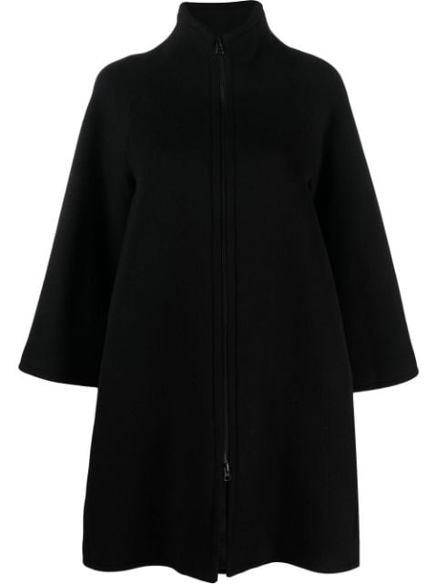 Gianluca Capannolo zipped high-neck felted coat