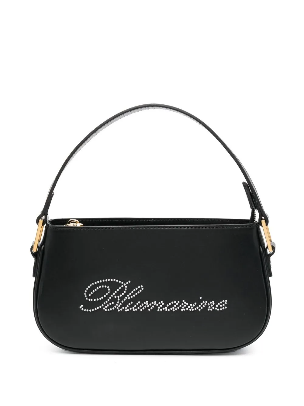 

Blumarine gem-logo leather tote bag - Black