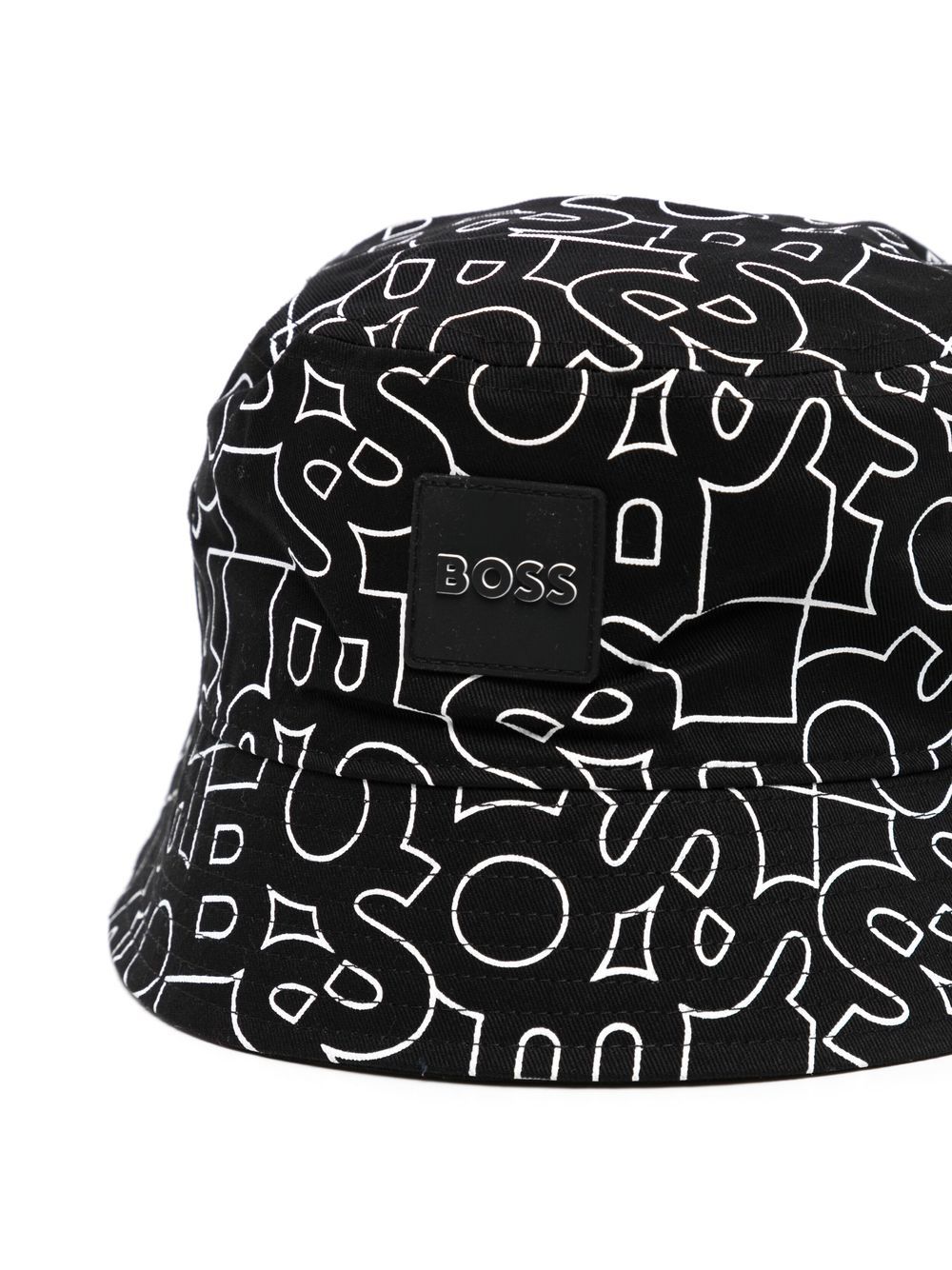 Shop Bosswear Letter-print Bucket-hat In Black