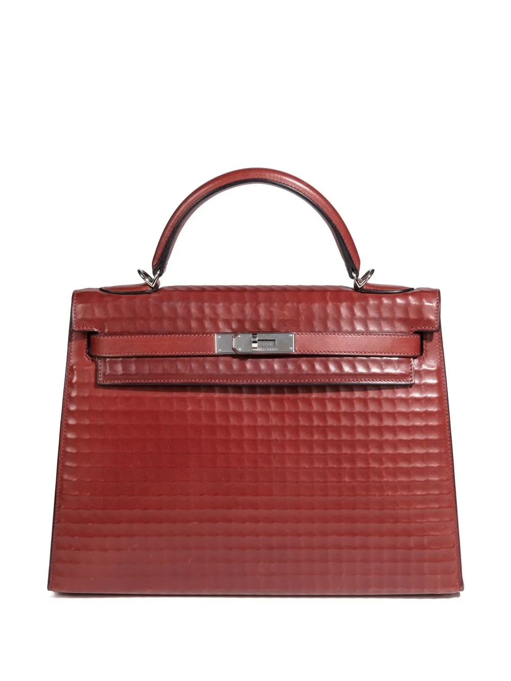 

Hermès 2003 pre-owned Waffle Kelly 32 tote bag - Red