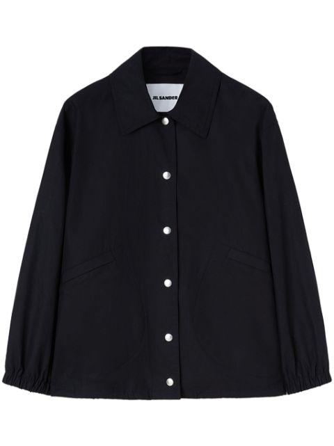 Jil Sander logo-print shirt jacket