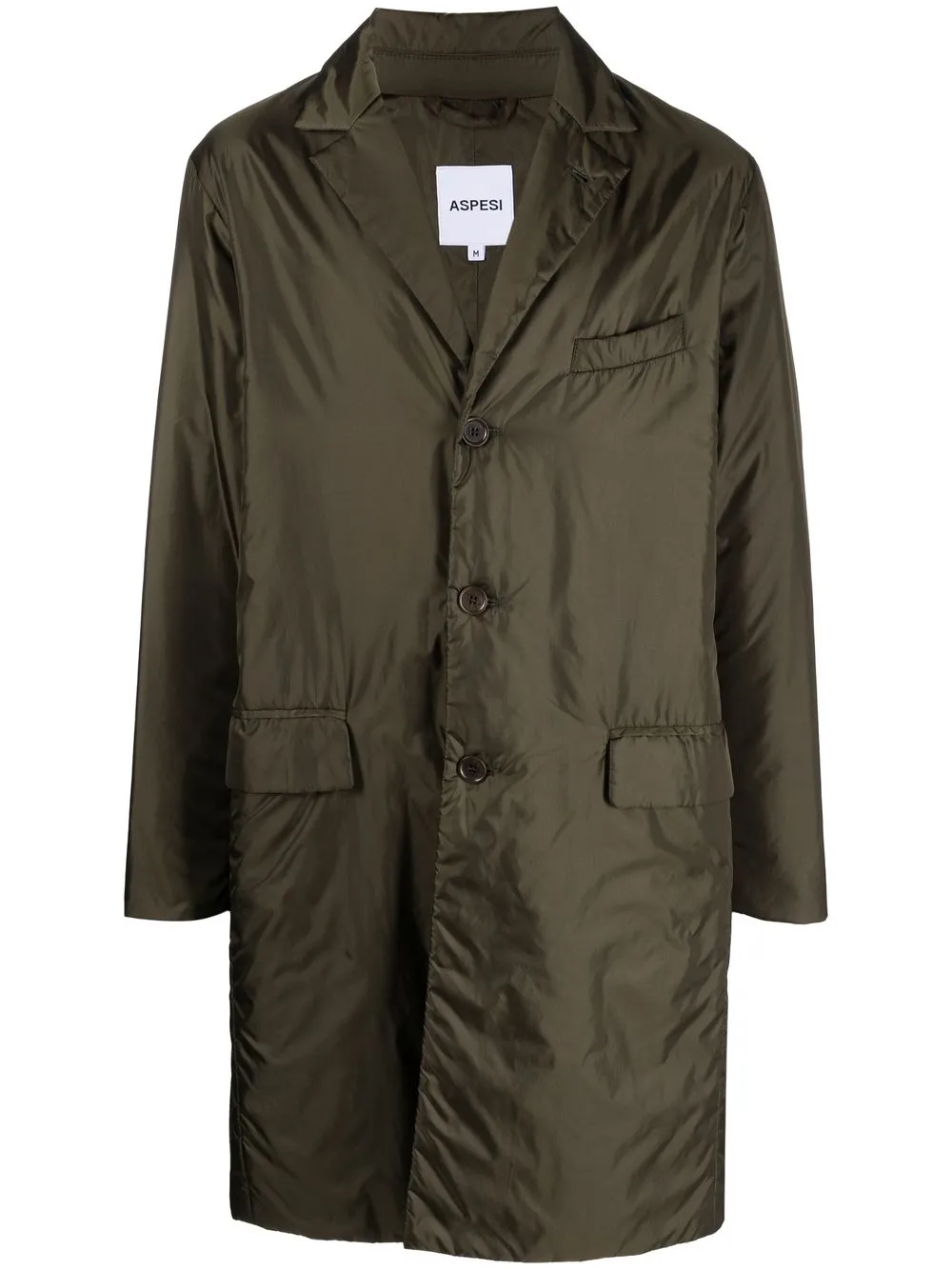 

ASPESI single-breasted padded coat - Green