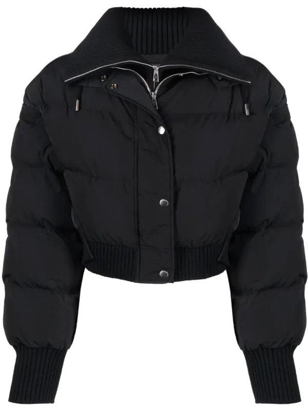 Cropped Monogram Puffer Jacket