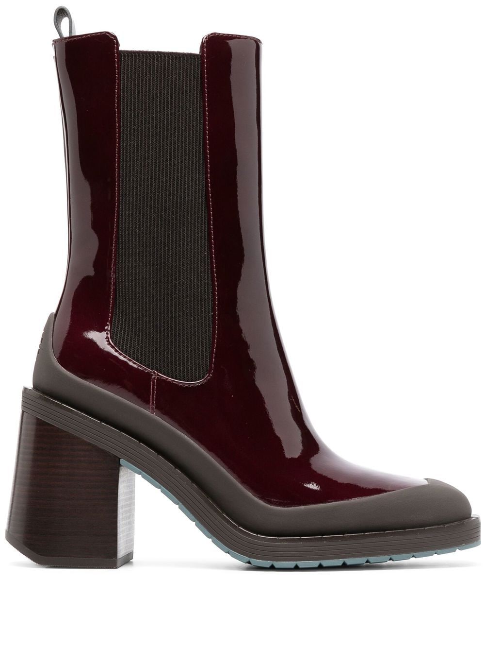 tory burch bottines chelsea expedition - rouge