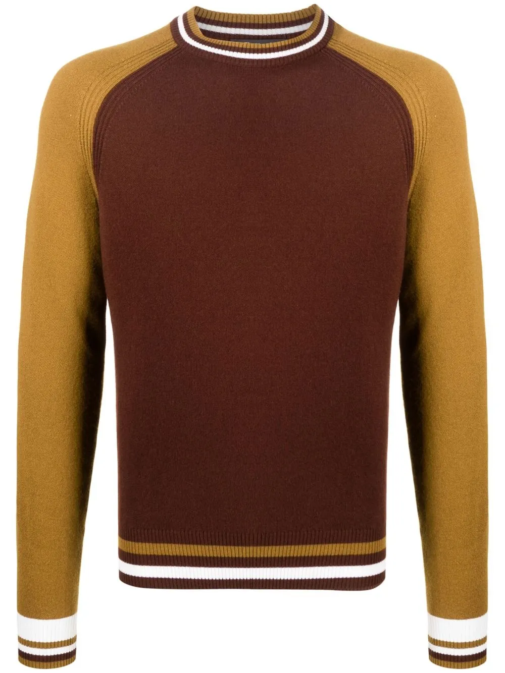 

Loro Piana two-tone cashmere sweater - Brown