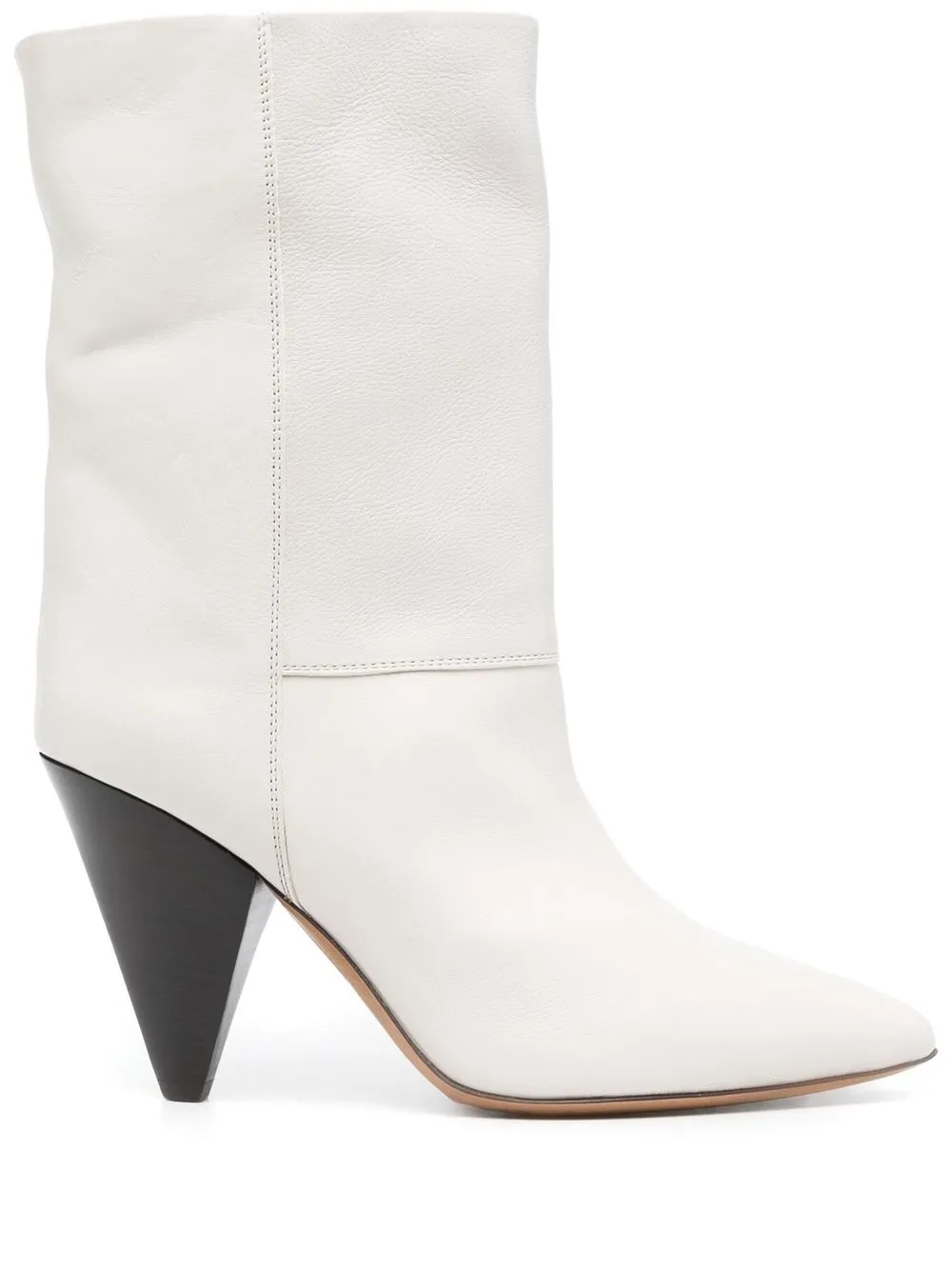 

Isabel Marant botas de media pierna con tacón de 100mm - Blanco