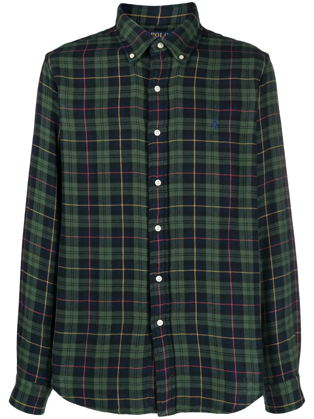 

Polo Ralph Lauren logo-embroidered checked shirt - Green