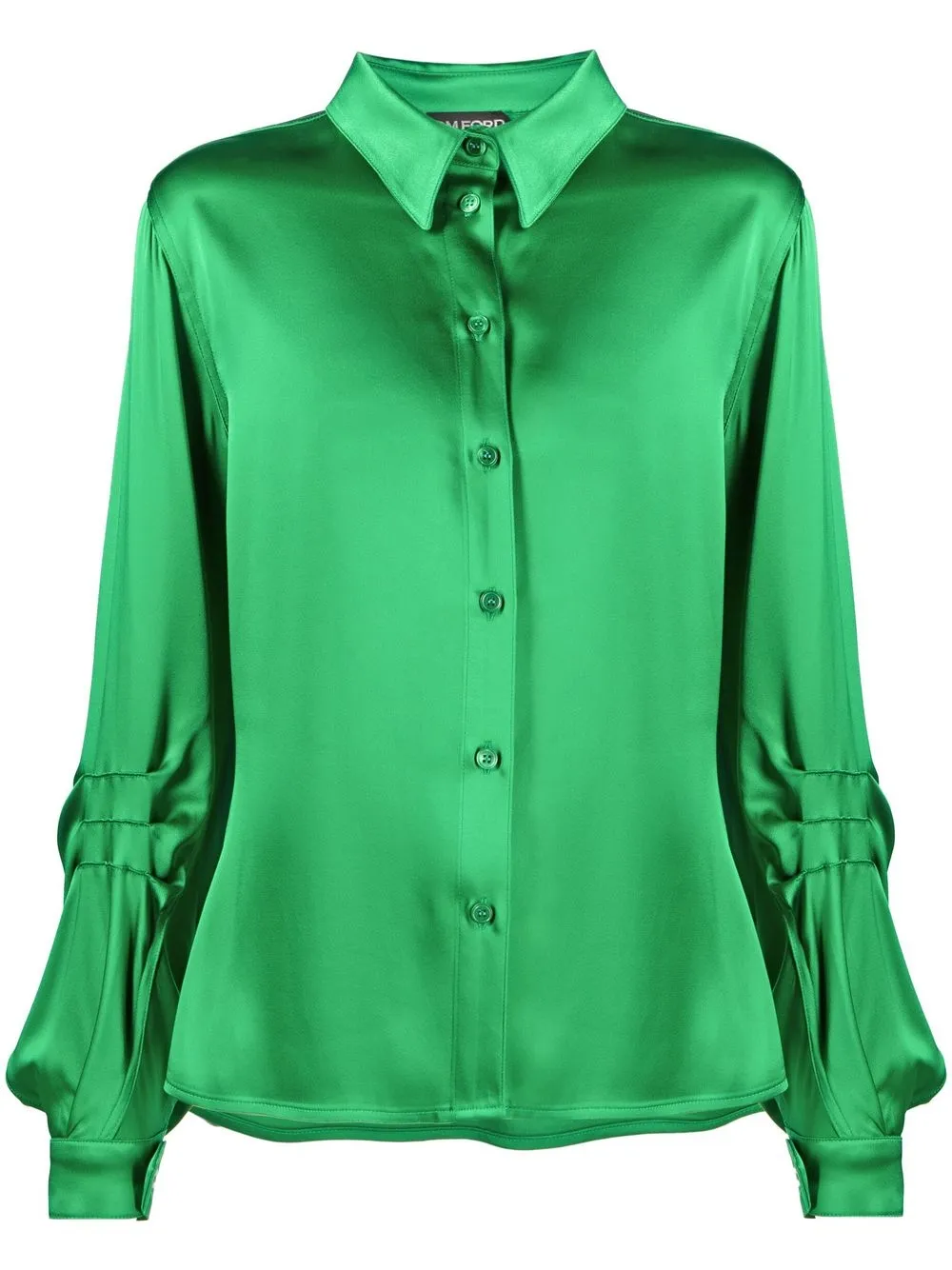 

TOM FORD camisa con cuello - Verde