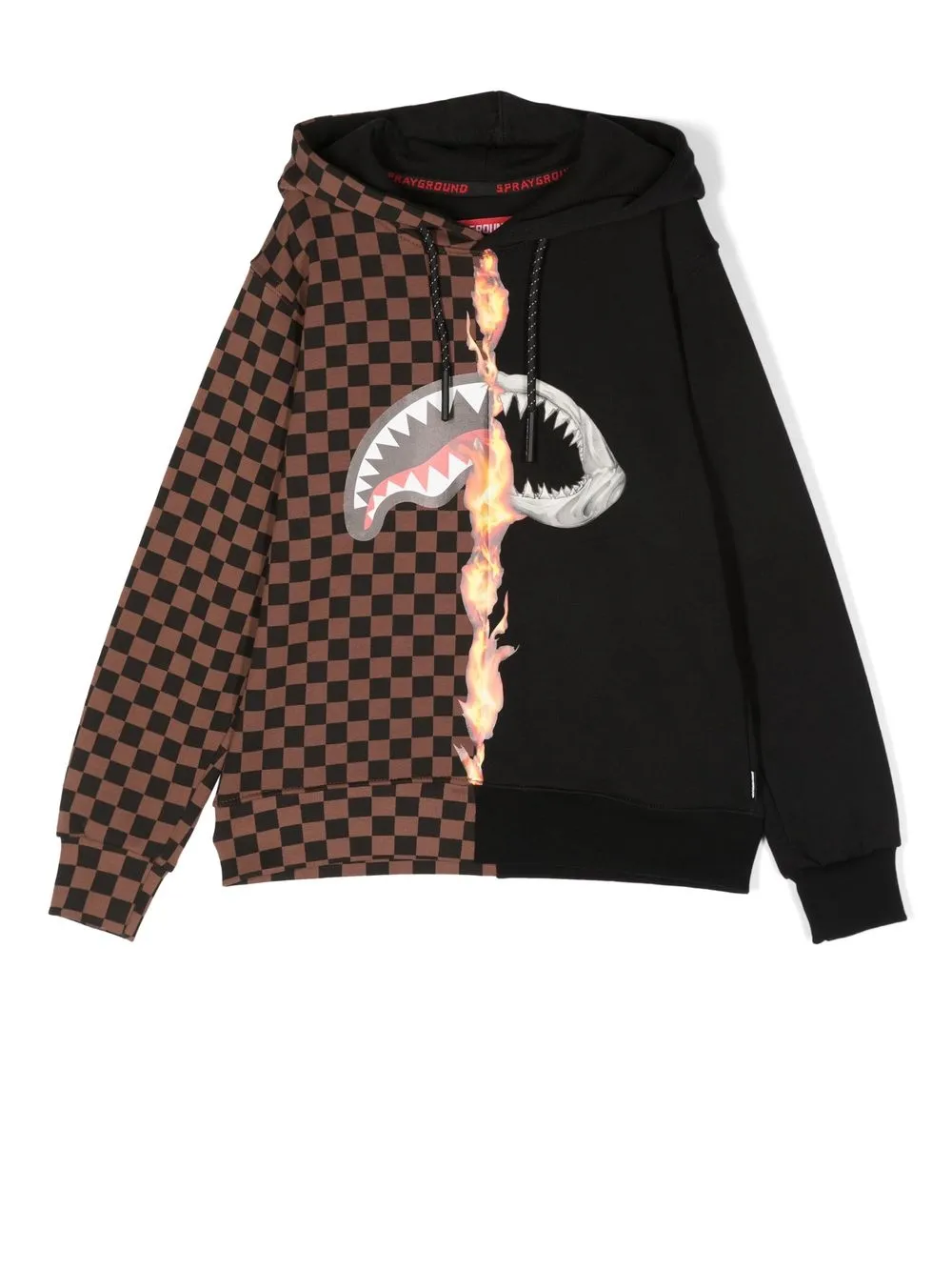 

sprayground kid sudadera con llamas estampadas - Negro