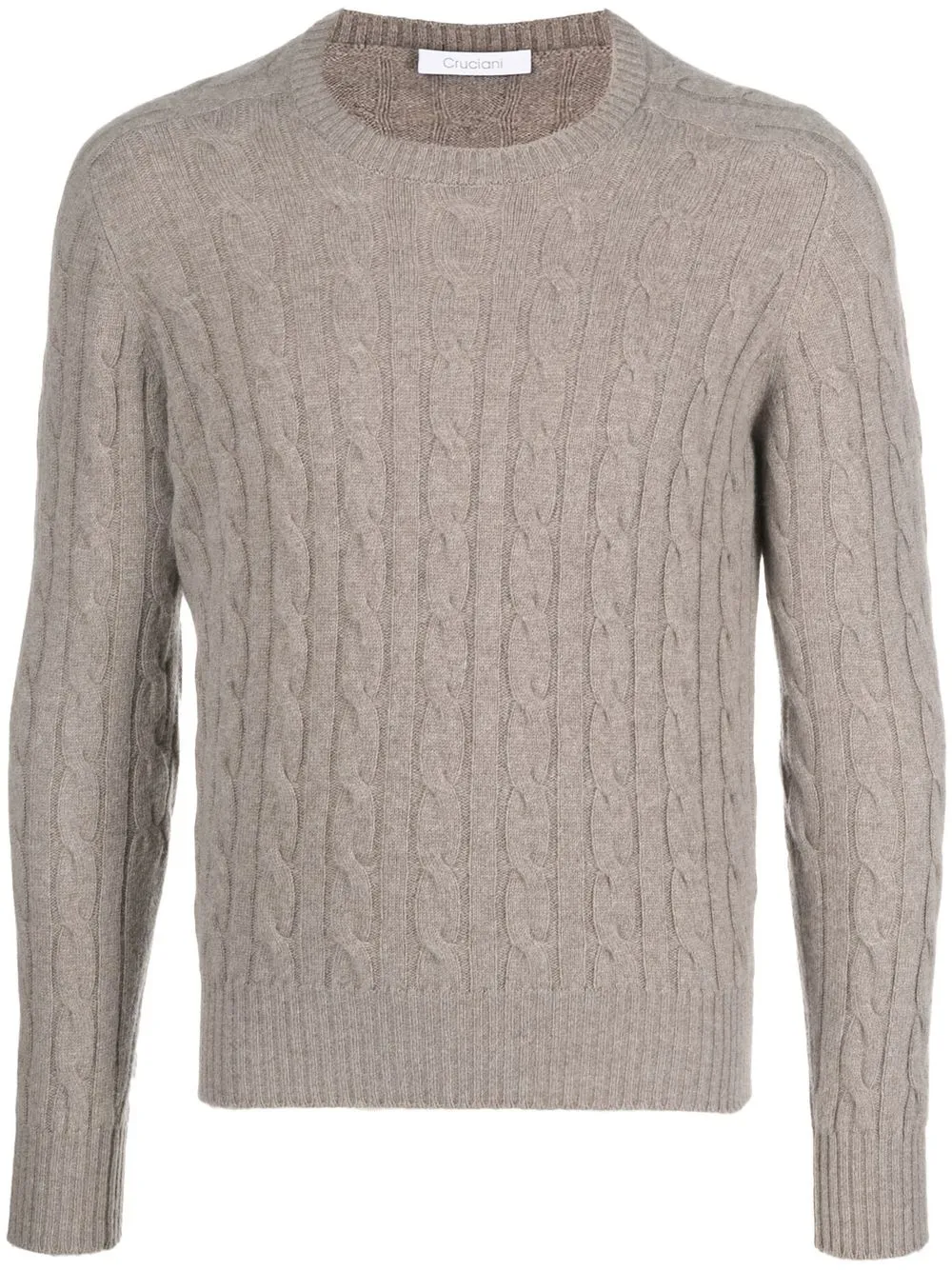 

Cruciani cable-knit wool jumper - Neutrals