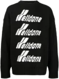 We11done logo-embroidered jumper - Black