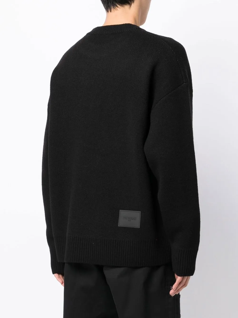 Shop We11 Done Logo-embroidered Jumper In Black