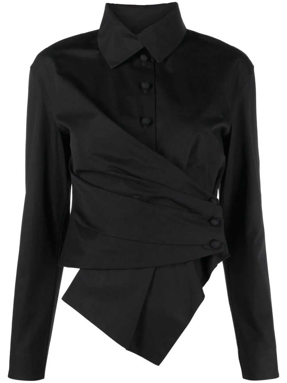 

Tory Burch body estilo camisa cruzado - Negro