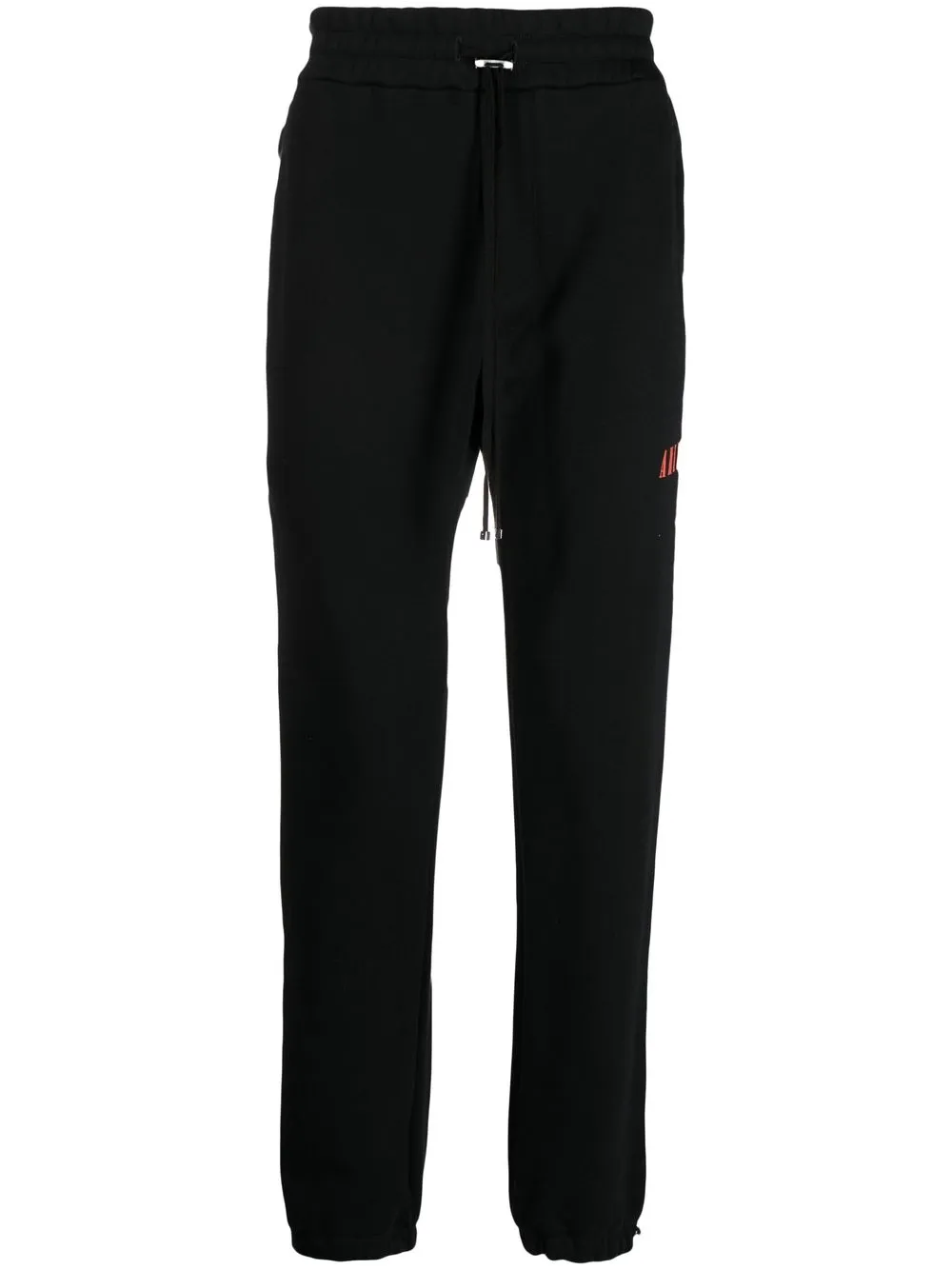 

AMIRI logo-embroidered cotton track pants - Black