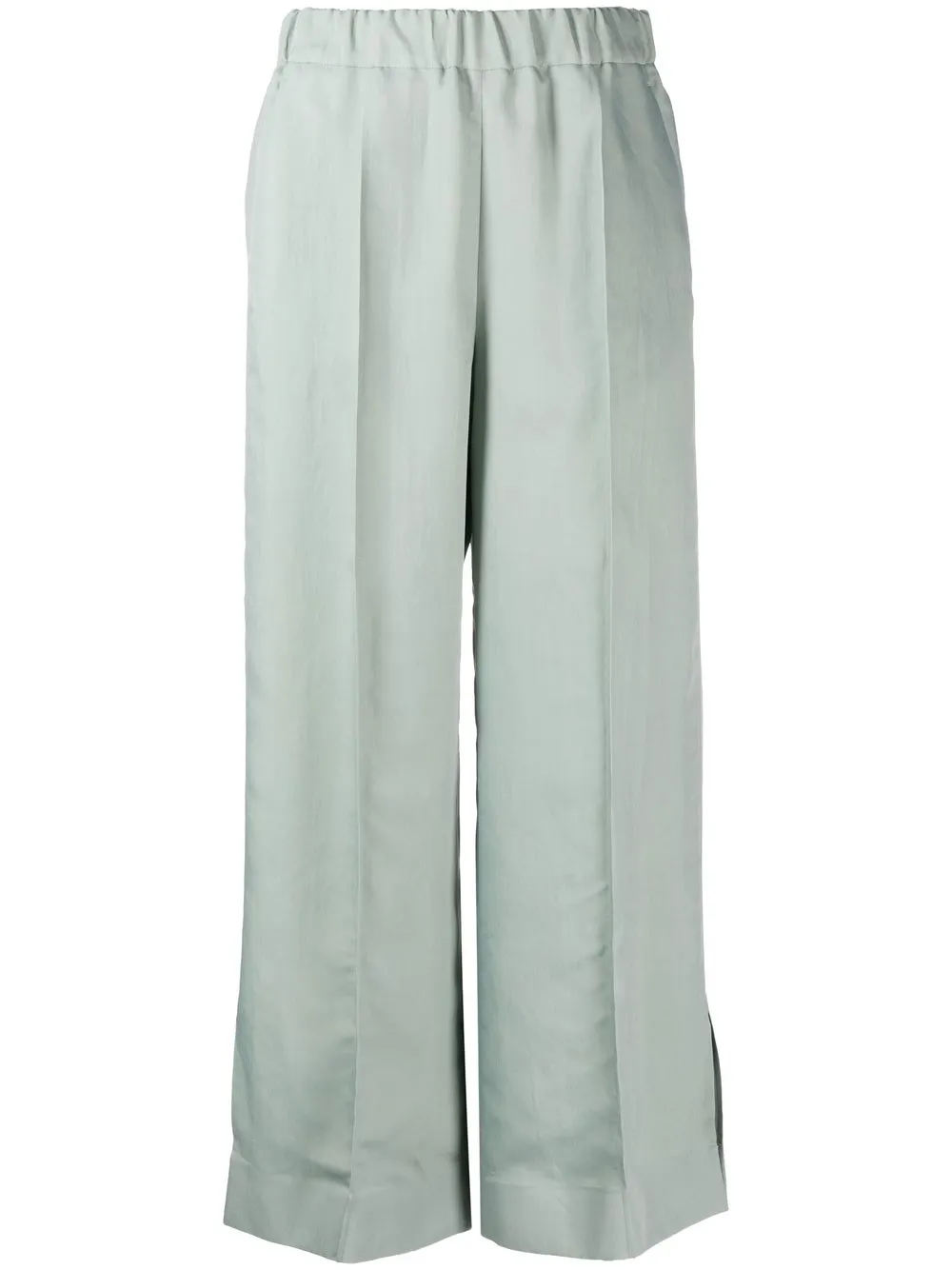 

Jil Sander pantalones anchos con tiro medio - Verde