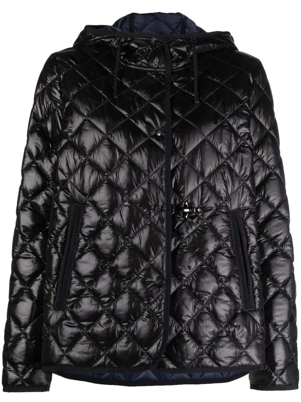 

Fay quilted hooded jacket - Black